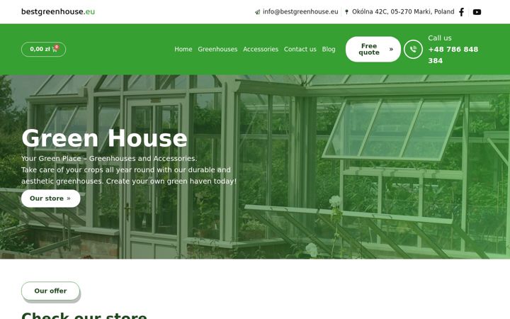 Captura de ecrã de bestgreenhouse.eu