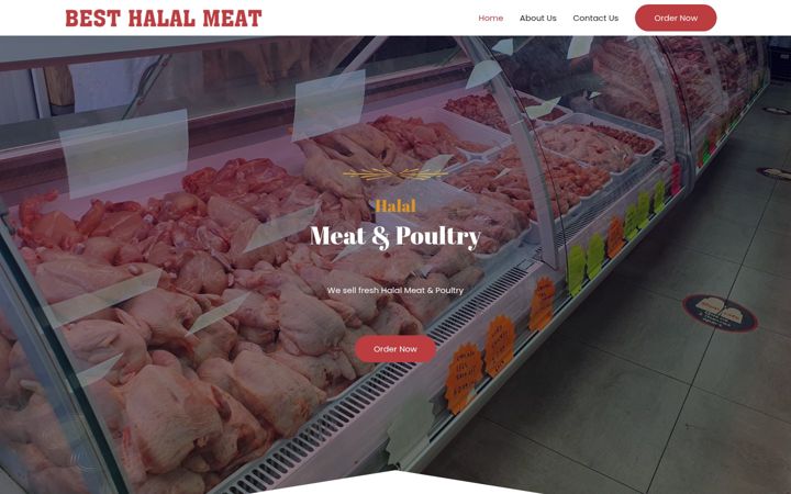 Zrzut ekranu besthalalmeat.co.uk