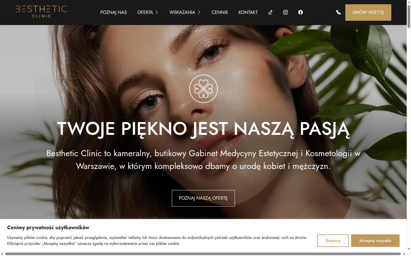 Snimka zaslona bannera za privolu prikazanog prije bilo kakve interakcije