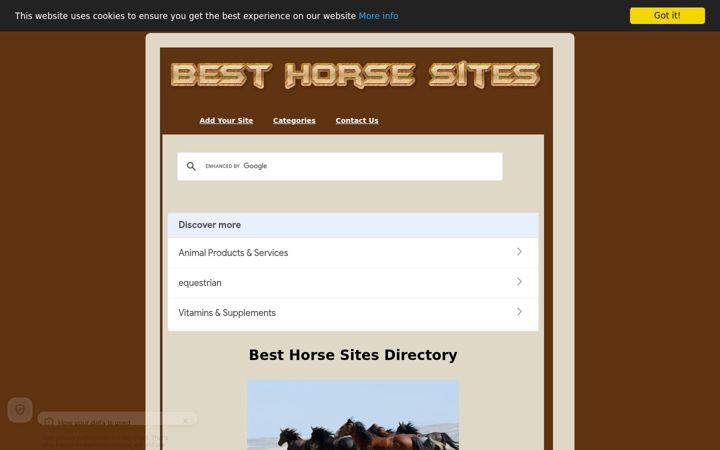 Screenshot of besthorsesites.net