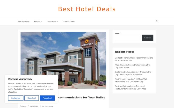 Screenshot of besthoteldeals.online