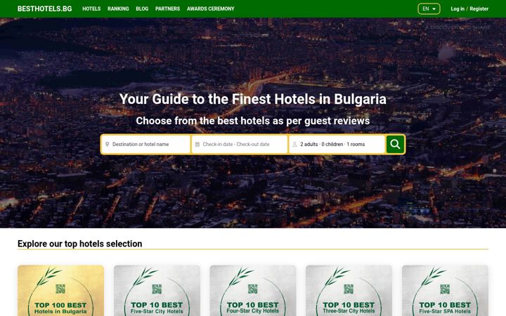 Screenshot of besthotels.bg