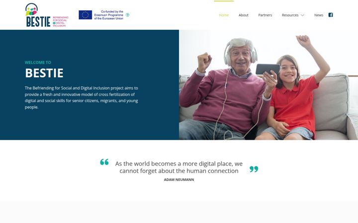 Screenshot of bestieproject.eu