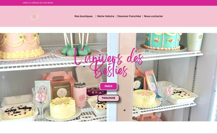Screenshot von bestiesbakery.fr