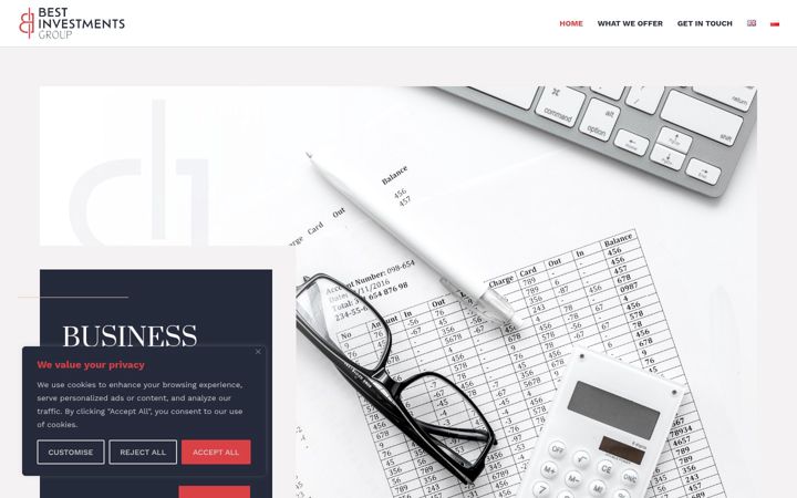 Screenshot of bestinvestmentsgroup.co.uk