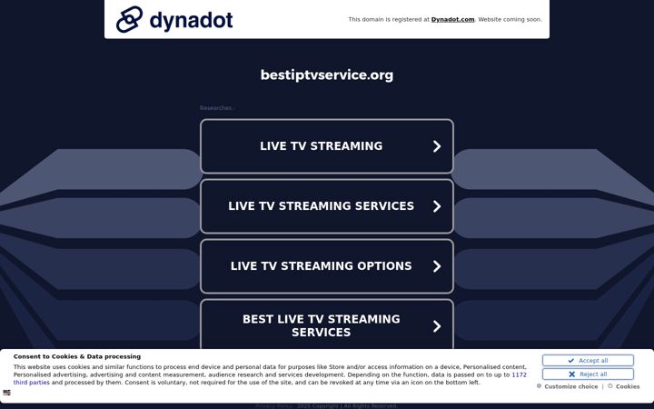 Screenshot of bestiptvservice.org