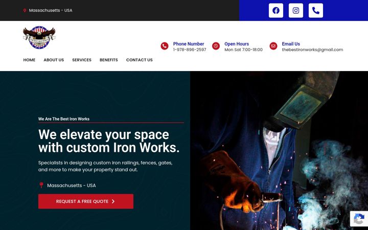 Screenshot of bestironworks.site