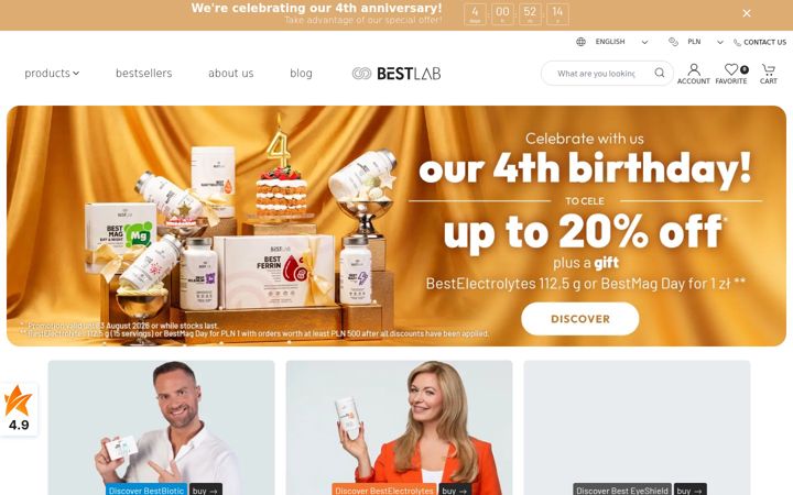 Screenshot of bestlab.com.pl