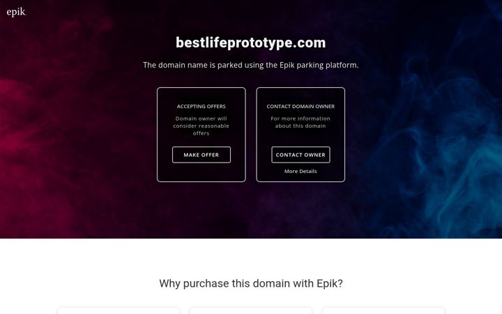 Screenshot of bestlifeprototype.com