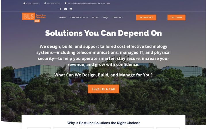 Screenshot of bestline.net