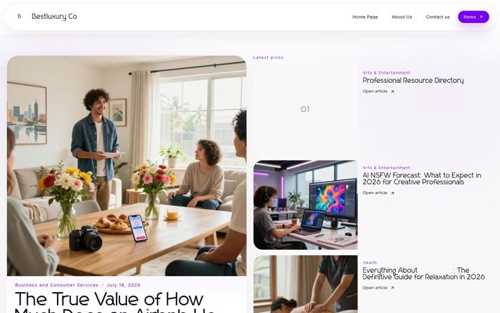 Screenshot of bestluxury.co.uk