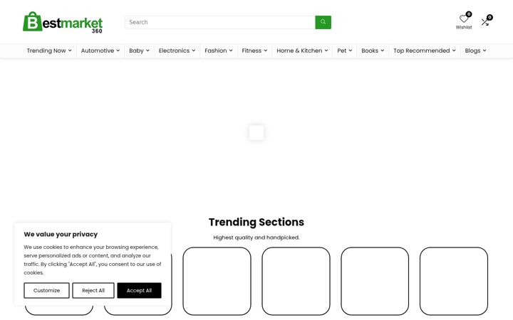 Screenshot of bestmarket360.com