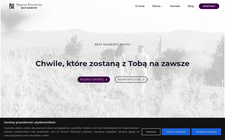 Ekrano kopija bestmomentsphoto.pl