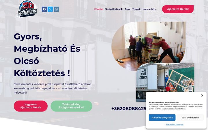 Snímek obrazovky bestmovers.hu
