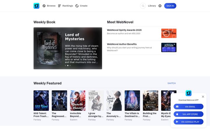 Screenshot of bestnovelapp.com