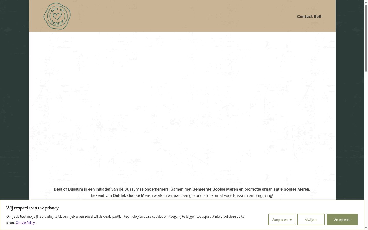 Screenshot του banner συγκατάθεσης που εμφανίστηκε πριν από οποιαδήποτε αλληλεπίδραση