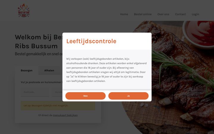 Screenshot of bestoftheribsbussum.nl