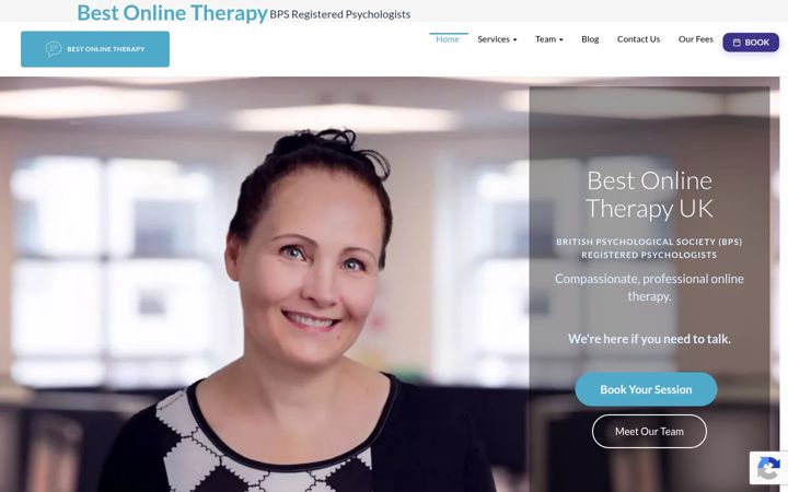 Screenshot of bestonlinetherapy.co.uk