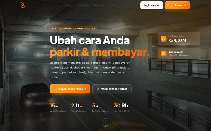 Screenshot of bestparking.co.id