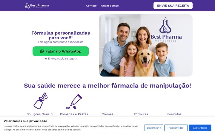 Ekrano kopija bestpharma.com.br