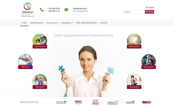 Skärmbild av bestpolisa.pl