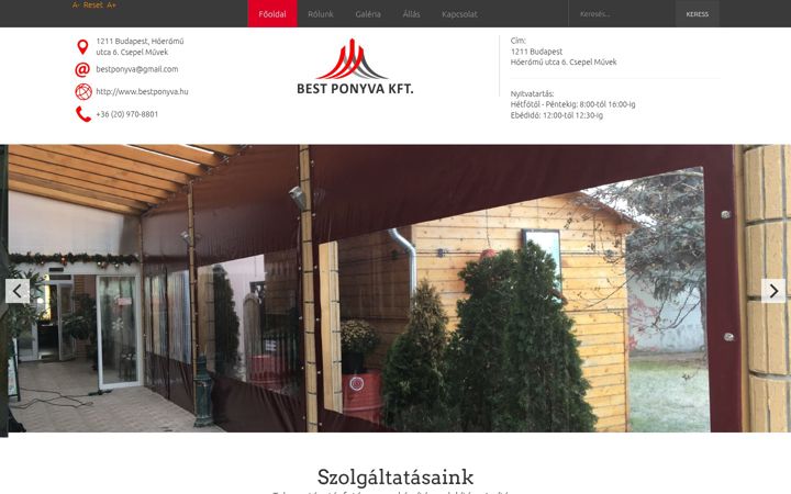 Skærmbillede af bestponyva.hu