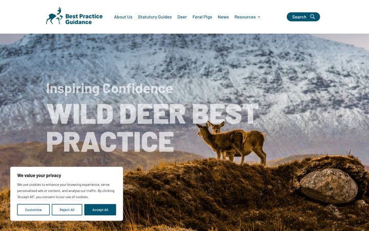 Screenshot of bestpracticeguides.scot