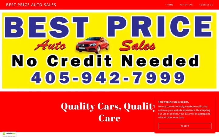 Screenshot of bestpriceokc.com