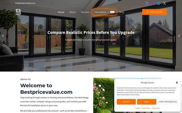 Screenshot of bestpricevalue.com