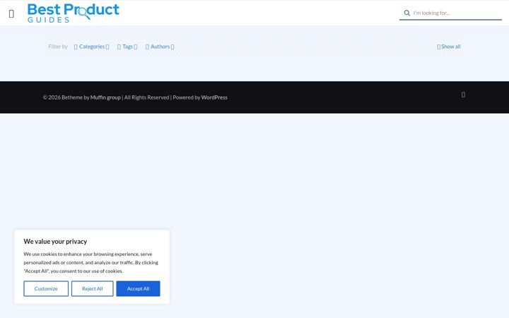 Screenshot of bestproductguides.in