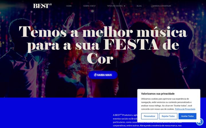 Screenshot of bestprodutora.com.br