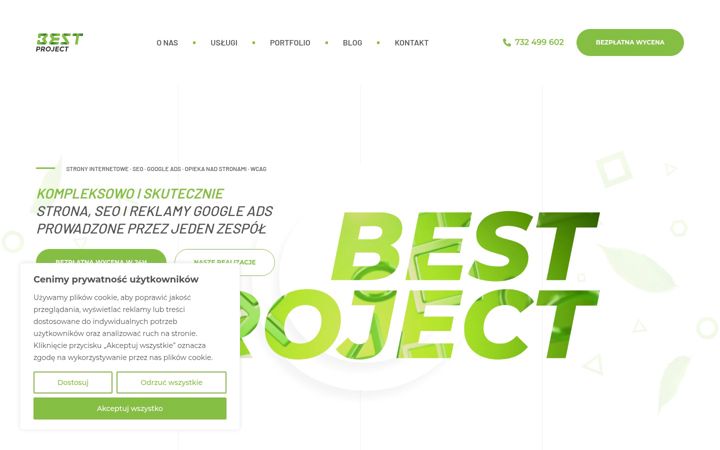 Skärmbild av bestproject.pl