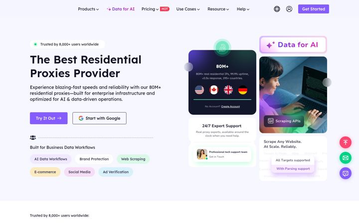 Ekrano kopija bestproxy.com