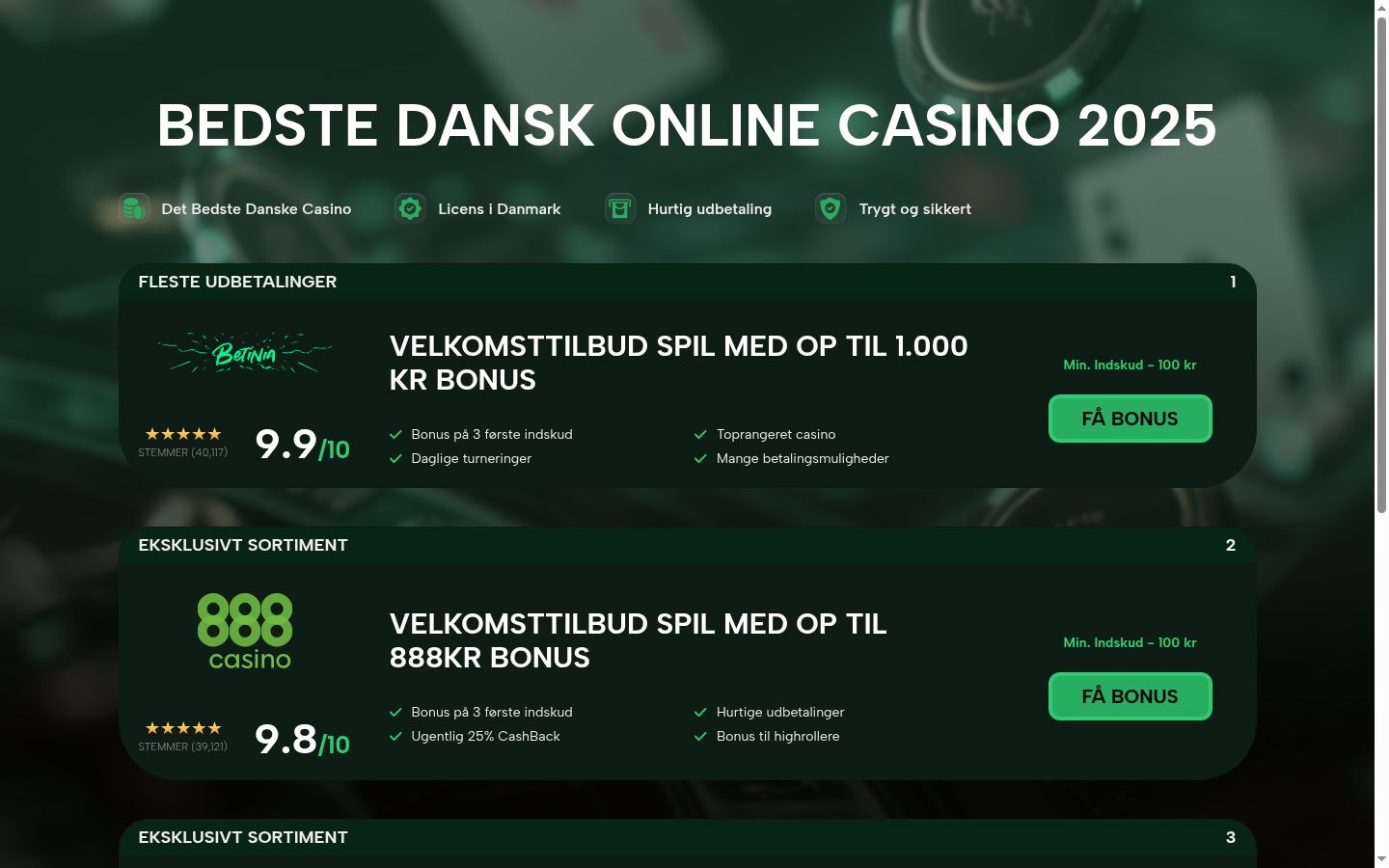 Skærmbillede af samtykkebanneret, som det blev vist før nogen interaktion