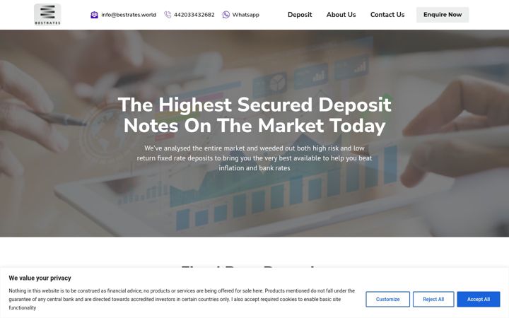 Screenshot of bestrates.world