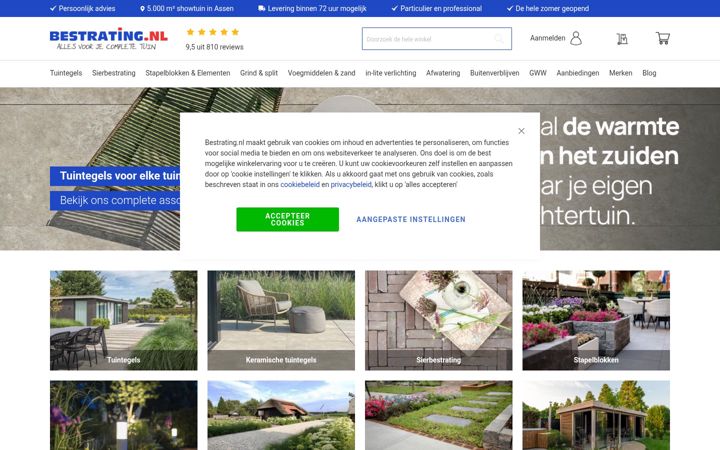 Screenshot of bestrating.nl
