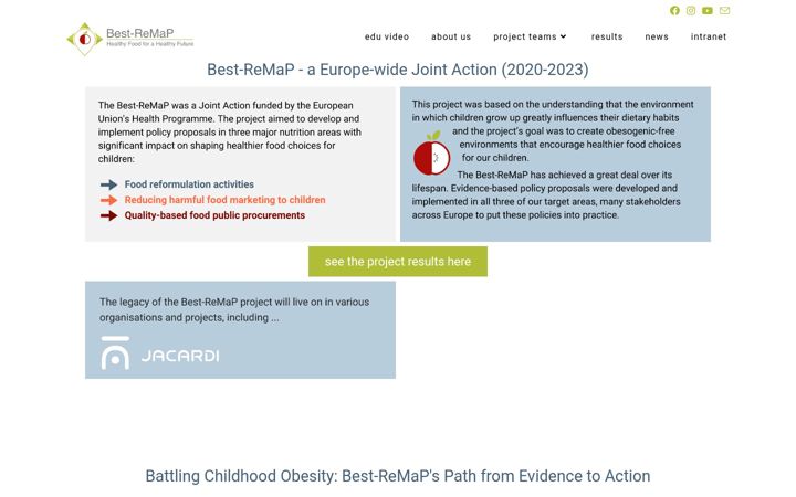 Screenshot van bestremap.eu