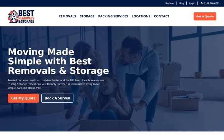 Screenshot von bestremovalsandstorage.co.uk