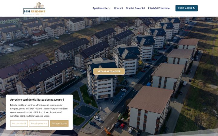 Skjermbilde av bestresidencefloresti.ro