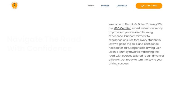 Screenshot of bestsafedriving.com