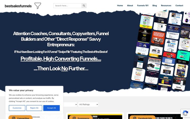 Screenshot of bestsalesfunnels.net