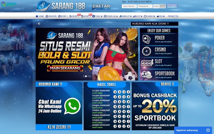 Screenshot von bestsarang188.com