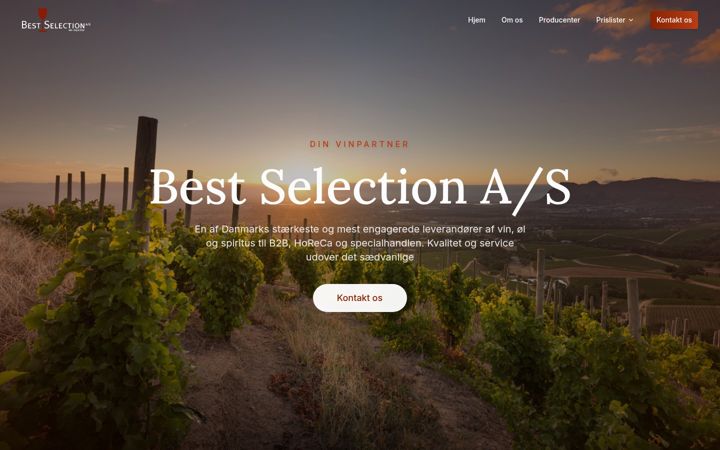 Screenshot of bestselection.dk