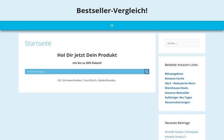 Screenshot of bestseller-vergleich.de