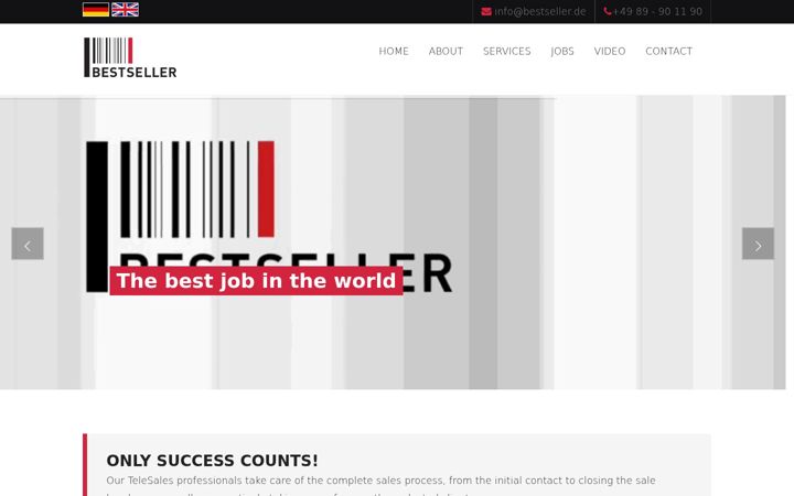 Screenshot of bestseller.de