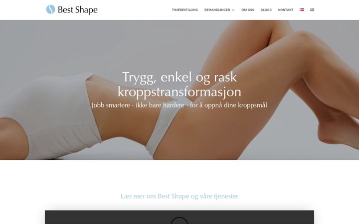 Screenshot di bestshape.no