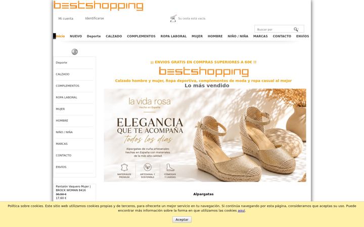 Screenshot of bestshopping.es