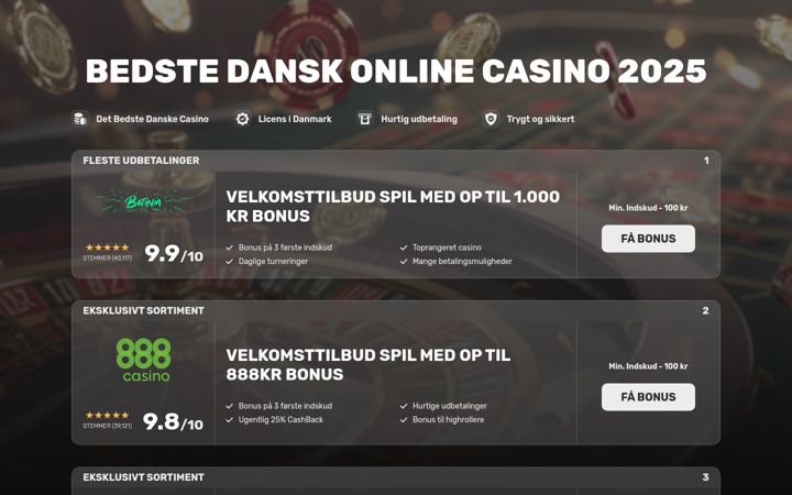 Ekraanipilt saidist bestslotsdansk.com
