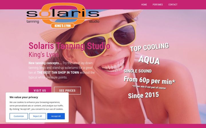 Screenshot of bestsolaris.co.uk