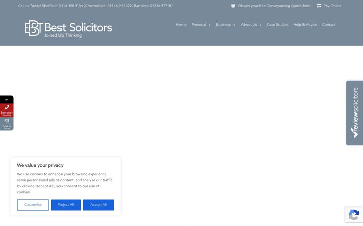 Screenshot von bestsolicitorsonline.co.uk